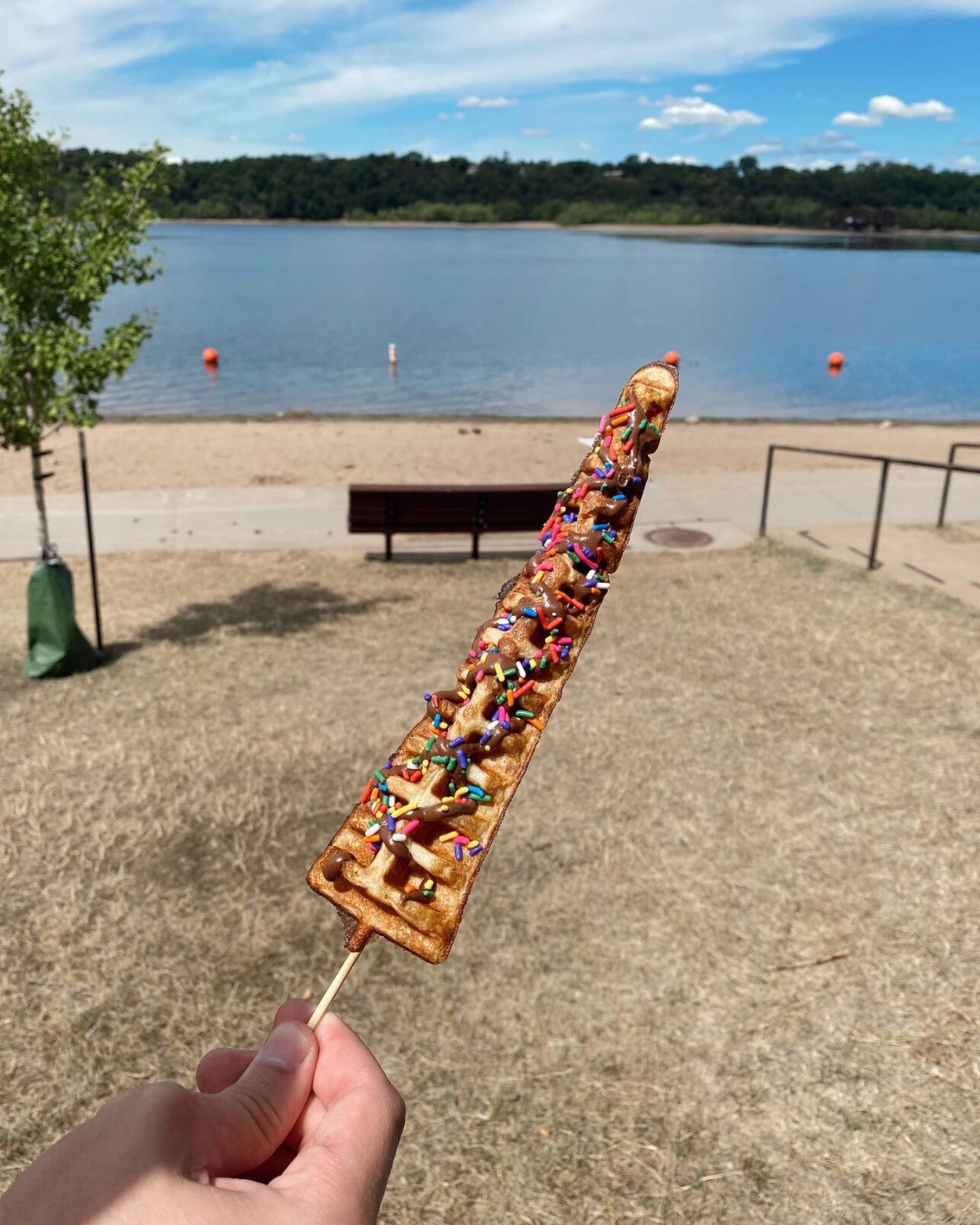 Waffle on a Stick